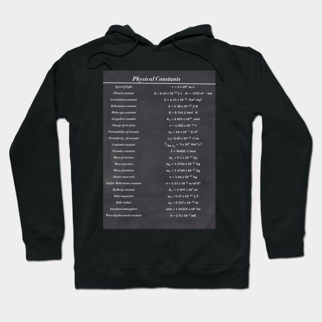 Physical Constants Hoodie by ScienceCorner